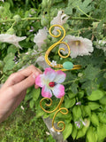 “Flora” golden arm cuff