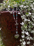 “Dragonfly’s locket” silver necklace