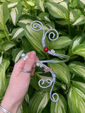 Ladybug silver arm cuff